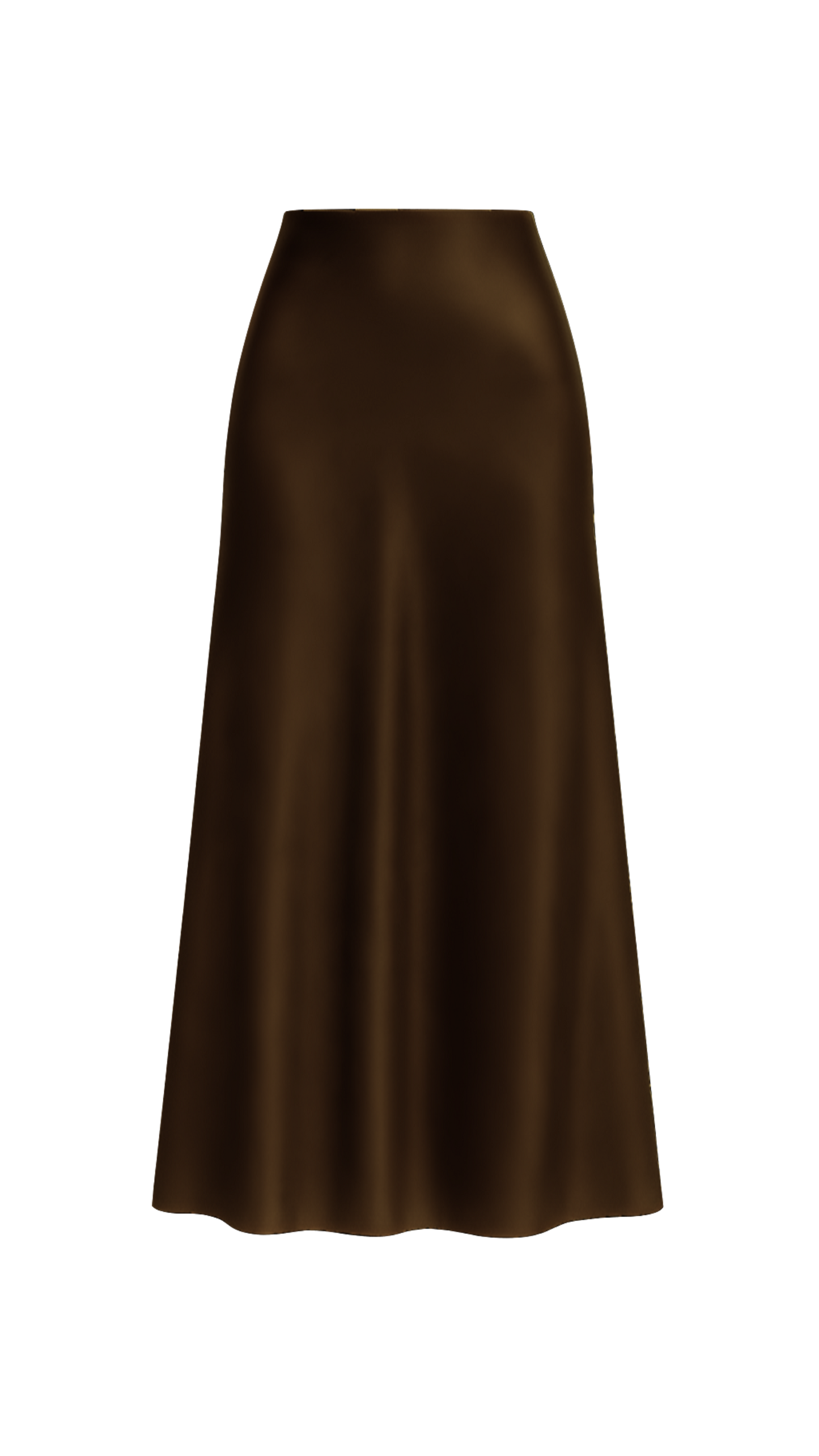 Tall Classic Satin Maxi Skirt  - Midnight Edit