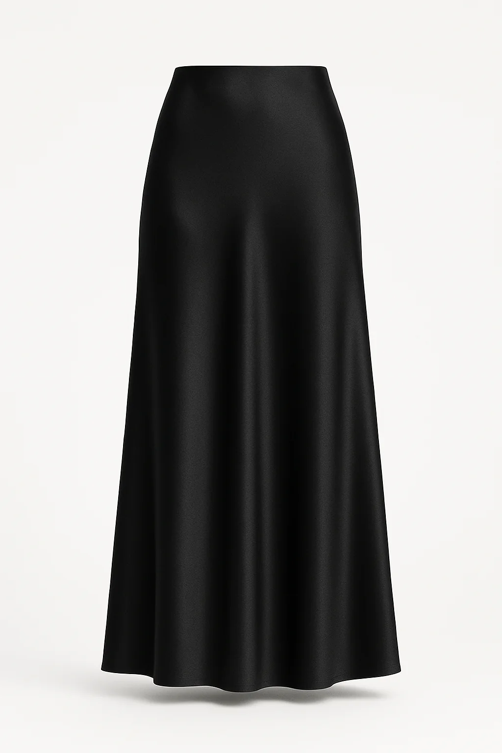 Tall Classic Satin Maxi Skirt  - Midnight Edit