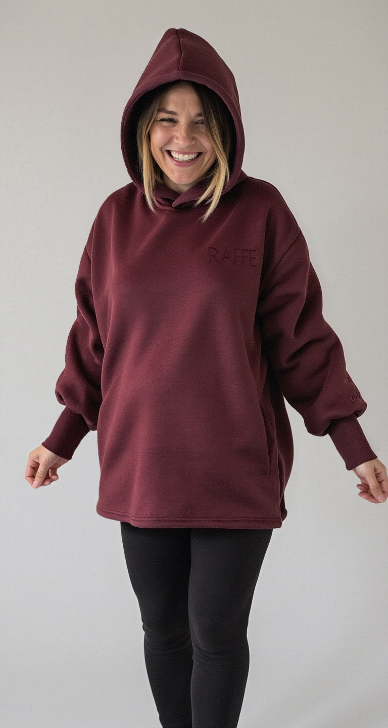 Raffe Mama Hoodie - Merlot Mama