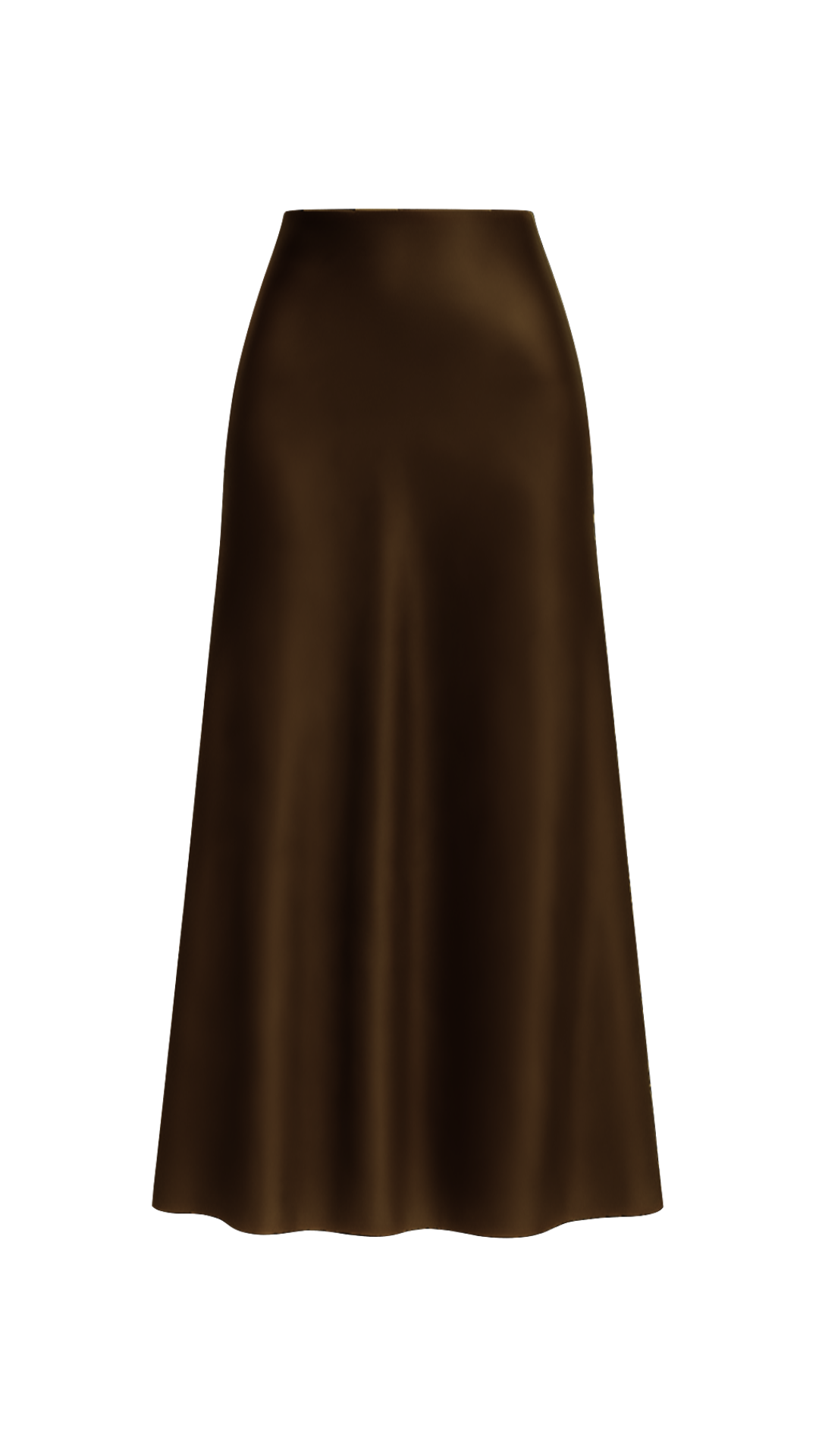 Tall Classic Satin Maxi Skirt  - Midnight Edit