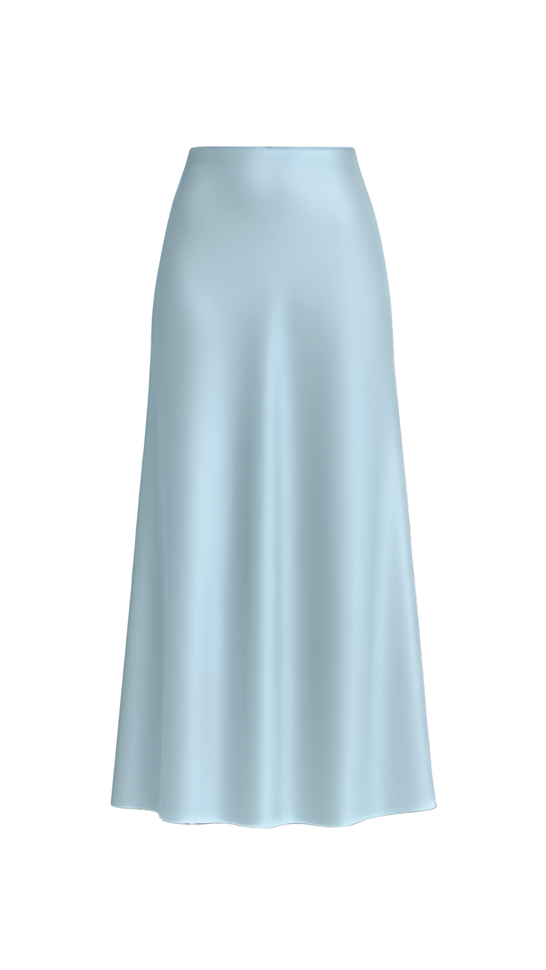 Tall Classic Satin Maxi Skirt  - Midnight Edit