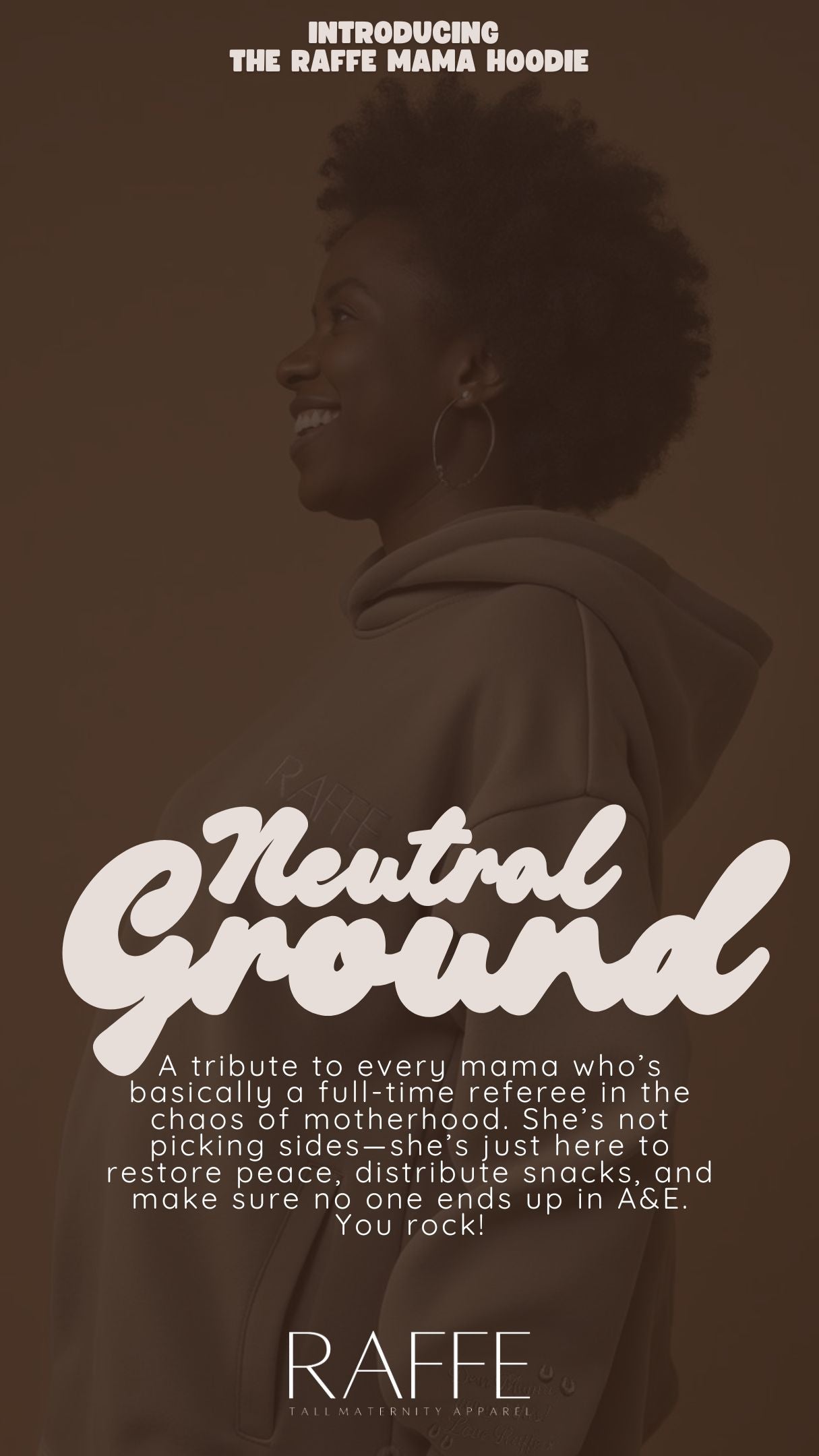 Raffe Mama Hoodie - Neutral Ground