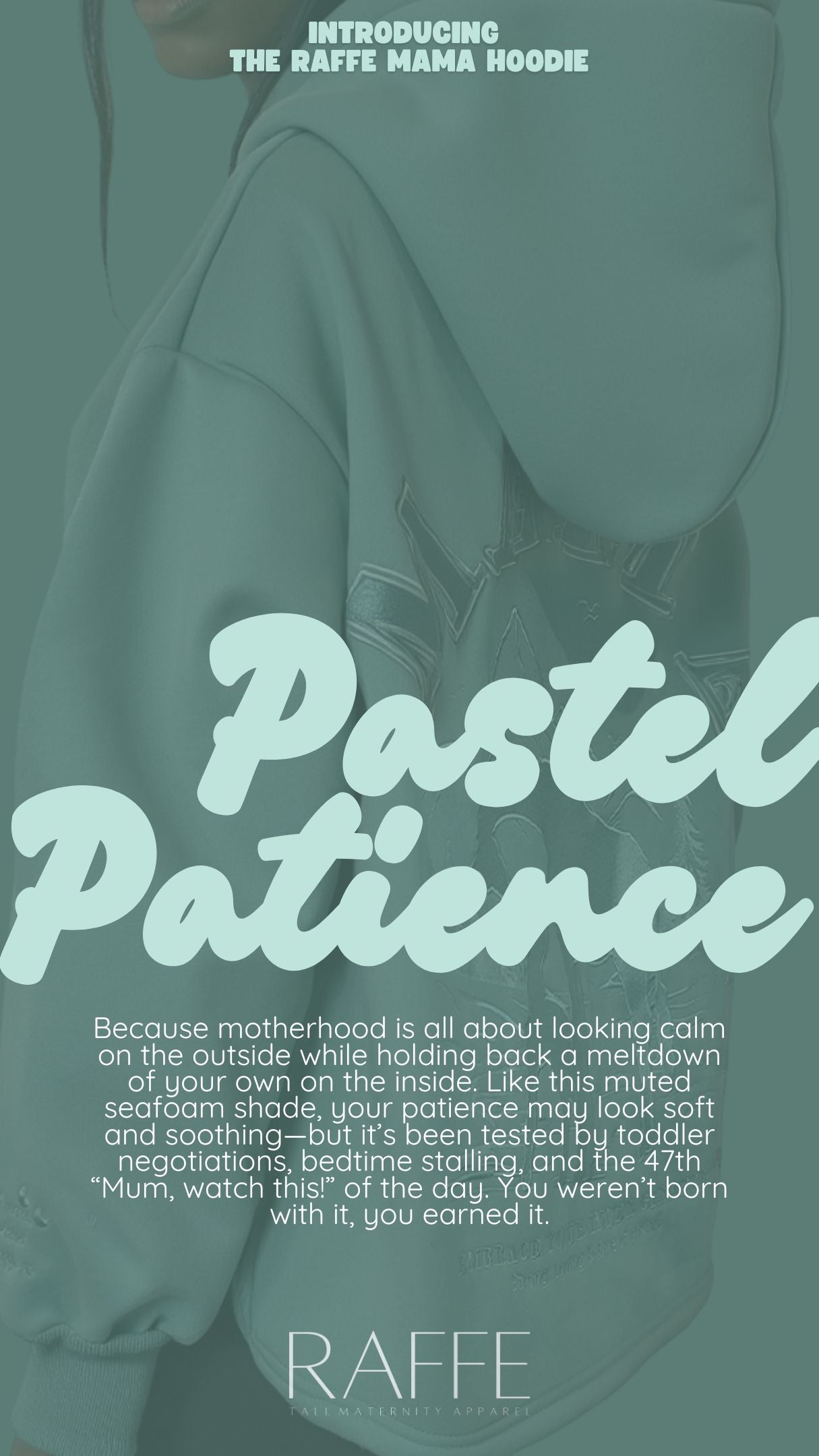 Raffe Mama Hoodie - Pastel Patience