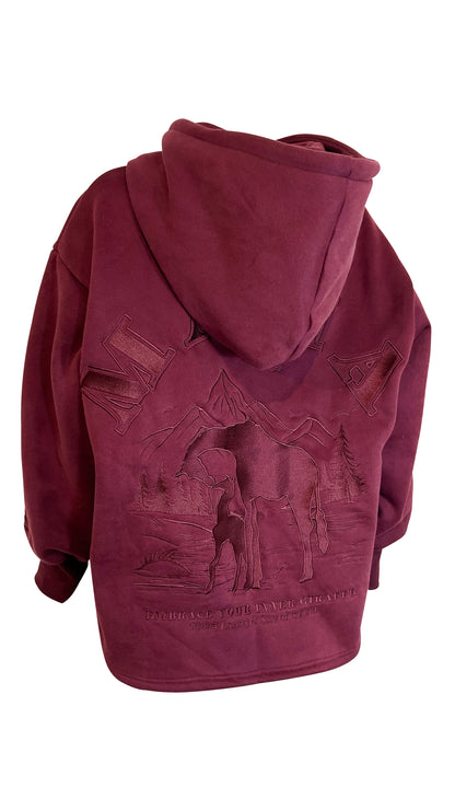 Raffe Mama Hoodie - Merlot Mama