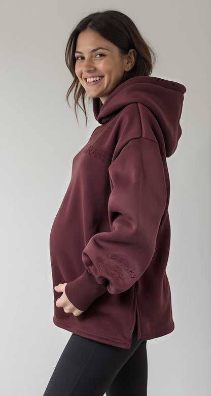 Raffe Mama Hoodie - Merlot Mama