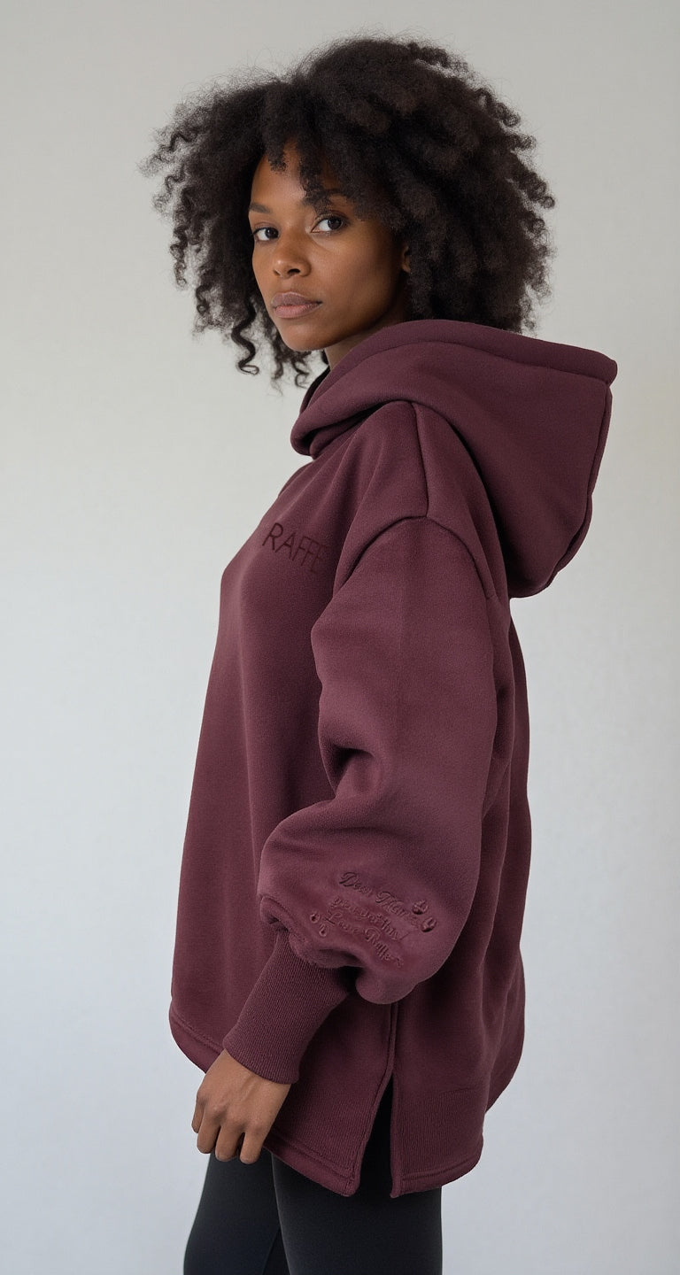 Raffe Mama Hoodie - Merlot Mama