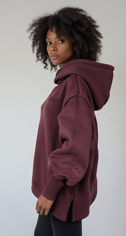 Raffe Mama Hoodie - Merlot Mama