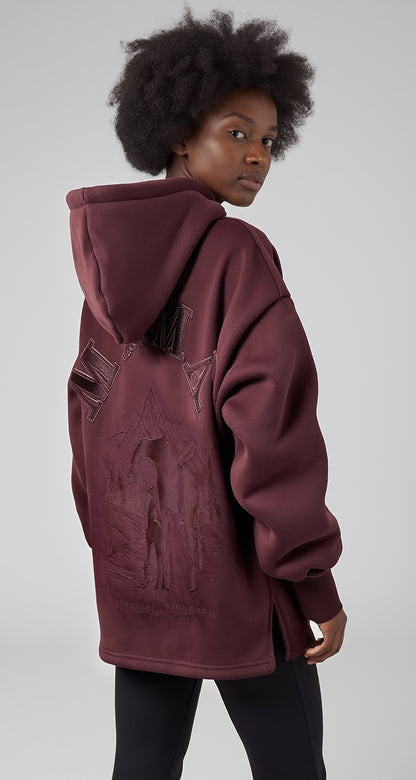 Raffe Mama Hoodie - Merlot Mama