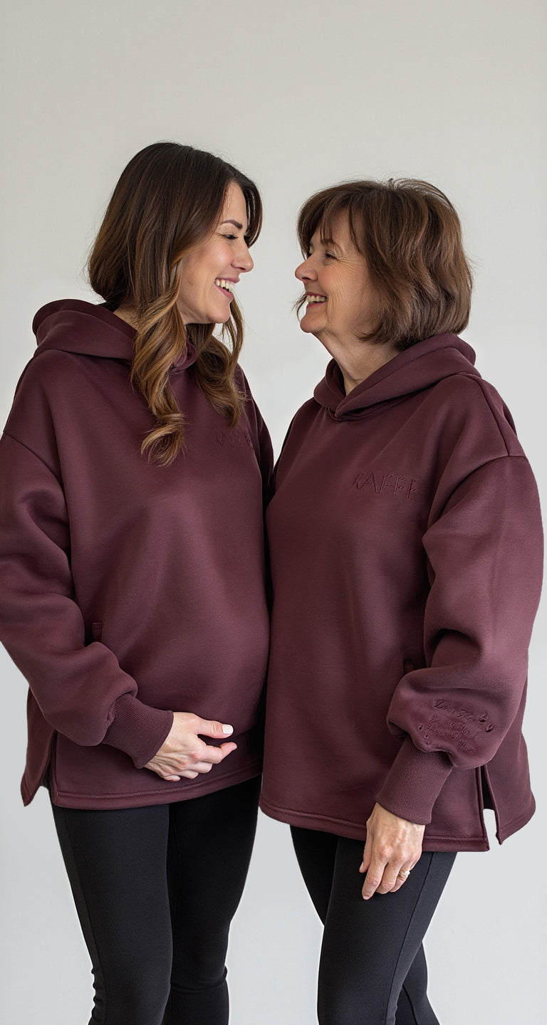 Raffe Mama Hoodie - Merlot Mama