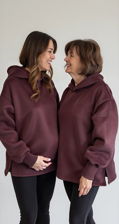 Raffe Mama Hoodie - Merlot Mama