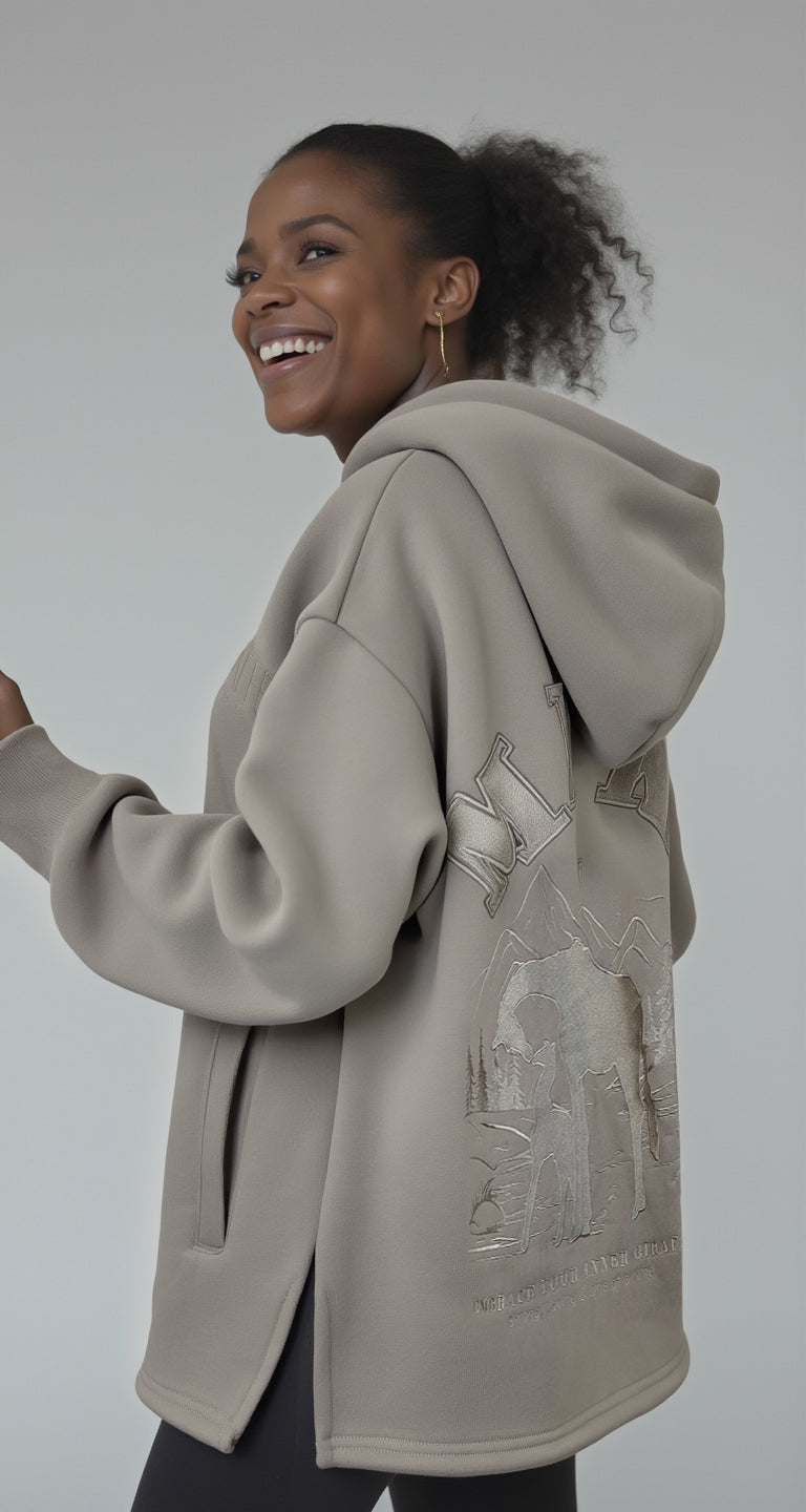 Raffe Mama Hoodie - Neutral Ground