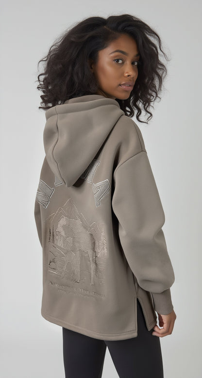 Raffe Mama Hoodie - Neutral Ground
