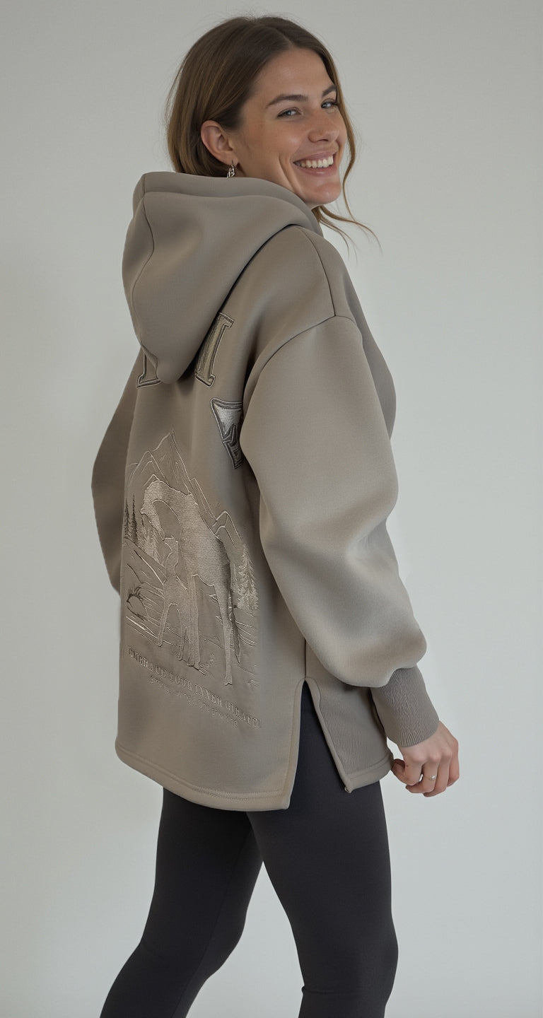 Raffe Mama Hoodie - Neutral Ground